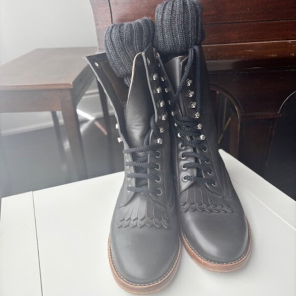 Chanel Sock High CC Combat Boots - Picture 3 of 8